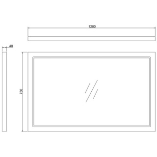 Burlington Framed Mirror 120cm